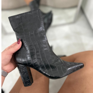 BOTA CANO CURTO SALTO BLOCO POLIANA