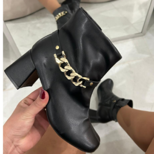 BOTA CANO CURTO SALTO BLOCO HELEN