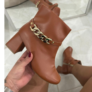 BOTA CANO CURTO SALTO BLOCO HELEN