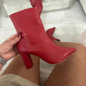 BOTA CANO CURTO SALTO BLOCO POLIANA
