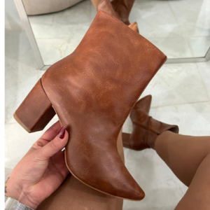 BOTA CANO CURTO SALTO BLOCO BIA