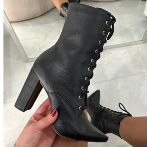 BOTA COM CADARÇO SALTO BLOCO SABRINA
