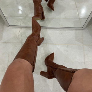 BOTA VALENTINA MARRON SALTO BLOCO