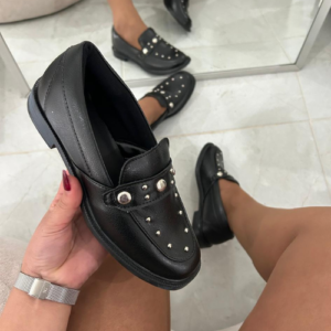 MOCASSIM COM APLICAÇÕES OURO LIGHT OLÍVIA